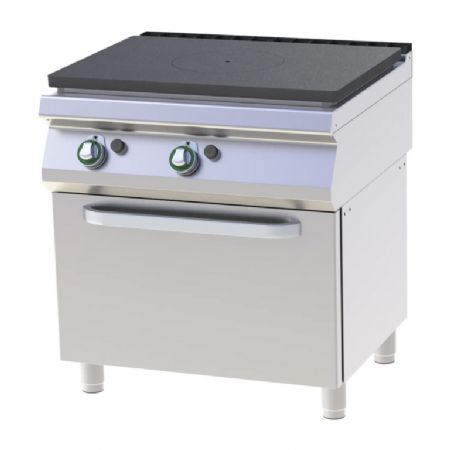 Cuisinire de restauration professionnelle 1 feux  gaz coup de feu sur four a gaz GN2/1