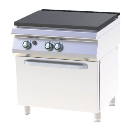 Cuisinire de restauration professionnelle 1 feux  gaz coup de feu sur four lectrique statique GN2/1