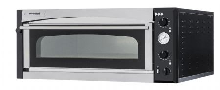 Four  pizza lectrique professionnel large inox 1 chambre 6 pizzas de 35 cm