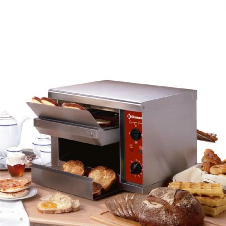 Toaster automatique 540 toasts/heure 500x680x460 mm