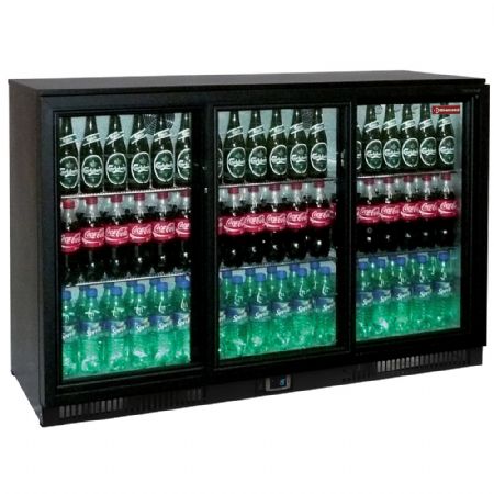 Refroidisseur de bouteilles, 3 portes coulissantes, 343 litres 1350x515x870 mm