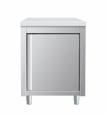 Meuble bas inox 1 porte battante 600x700x850mm Meuble bas inox 1 porte battante 600x700x850mm