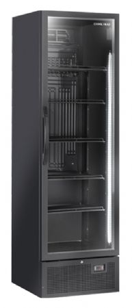 Armoire rfrigre positive +1  +10 professionnel porte vitre noire 441 L - 595x680x2018 mm