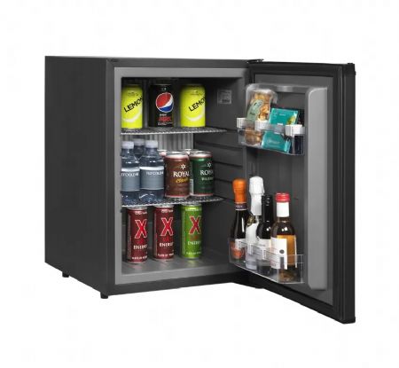 Rfrigrateur mini-bar positif professionnel noir avec 1 porte battante - 402x463x560 mm