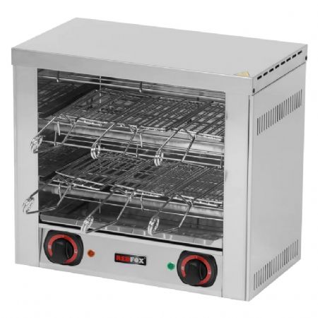 Toaster pour cuisines professionnelles 6 pinces 2 grilles de grillades