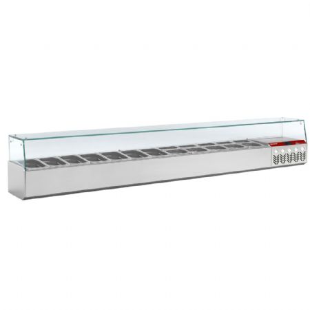 Ensemble table frigo & Saladette rfrigre  2560x720(800)x856/950(1485) mm