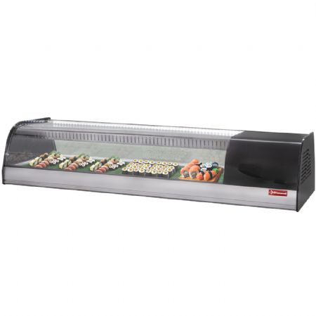 Vitrine rfrigre pour sushi, double fond perfor (inclus) 1380x415x270 mm