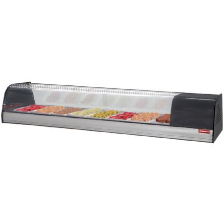 Vitrine  tapas rfrigre, 8x GN 1/3 - 40 mm (inclus) 1730x415x270 mm