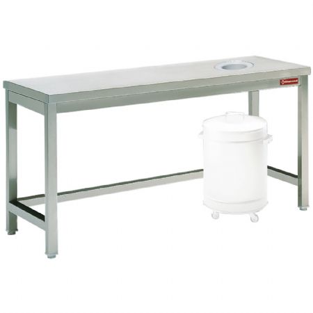 Table  dbarrasser avec vide ordure         1000x700x880/900 mm