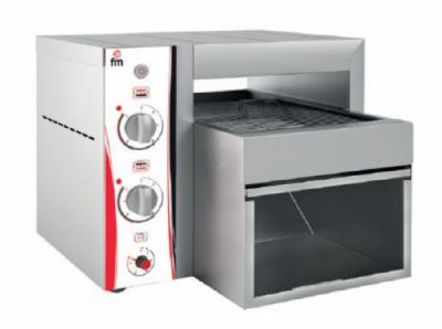 Toaster convoyeur professionnel chargement frontale - 300 toats/heure - 570x620x400 mm