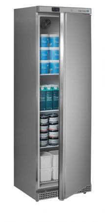 Frigo professionnel inox -2/+8 C avec 1 porte battante  350 litres