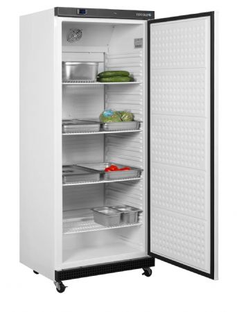 Frigo professionnel blanc -2/+8 C avec 1 porte battante 570 litres