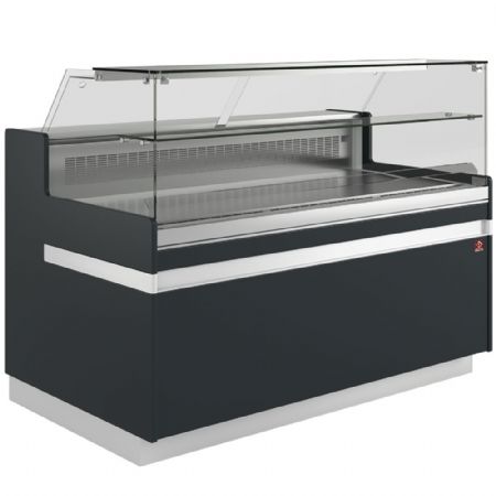 Vitrine de comptoir rfrigr EN & GN, vitre basse, ventil, sans rserve 1338x906x1182 mm