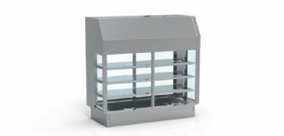 Vitrine rfrigre encastrable avec cuve rfrigre 4 GN 1/1-150 - 1525x655x1500 mm