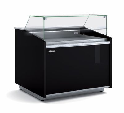 Vitrine ptisserie fond plat positive -1/+5 C avec vitre droite - 1035x1000x1085 mm