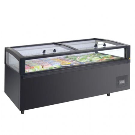 Rfrigrateur convertible en conglateur bahut professionnel noir 995 litres - 1983x980x970 mm