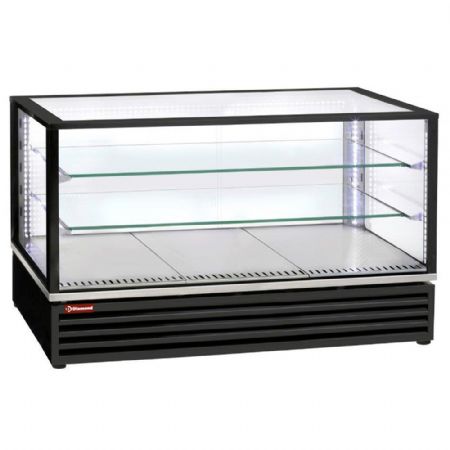 Vitrine rfrigre EN ou GN, ventile, 3 niv., NOIRE 1185x650x735 mm