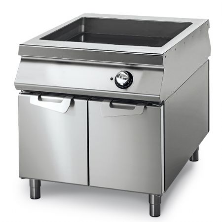 Bain-marie professionnel lectrique sur coffre avec portes 1 bac GN 2/1