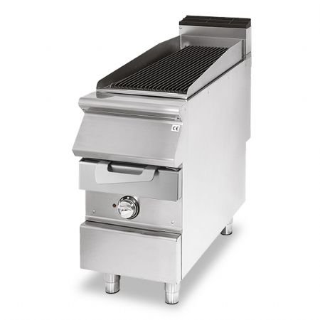 Grill de cuisine zone de cuisson en inox viande/poisson