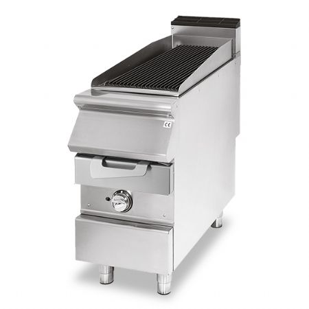 Grillade gaz zone de cuisson en inox viande/poisson