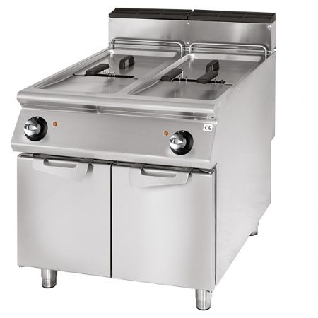 Friteuse professionnelle  gaz capacit 2x 17 litres