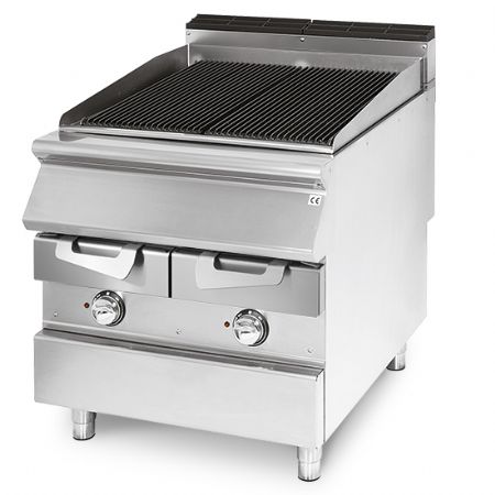 Grill de cuisine pro lectrique zone de cuisson en inox viande/poisson