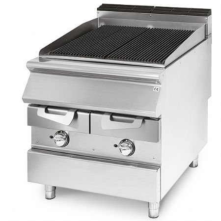 Grillade pro  gaz zone de cuisson en inox pour viande/poisson