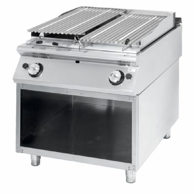 Grill gaz pierre de lave inox viande/poisson format 730 x 800 x 850 mm Grill gaz pierre de lave inox viande/poisson format 730 x 800 x 850 mm