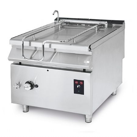 Sauteuse professionnelle basculante gaz motorise capacit 120 litres avec cuve en inox