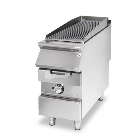 Grillade pro gaz zone de cuisson en inox viande/poisson