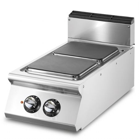 Cuisinire professionnelle lectrique  poser 2 plaques carres en fonte - profondeur 900mm