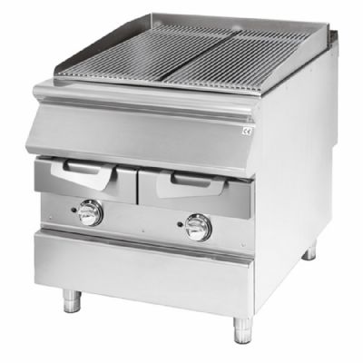 Grill gaz inox à poser - avec surface 720x640 mm et puissance 22 kW Grill gaz inox à poser - avec surface 720x640 mm et puissance 22 kW