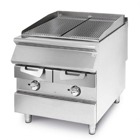 Grillade professionnel gaz zone de cuisson en inox pour viande/poisson