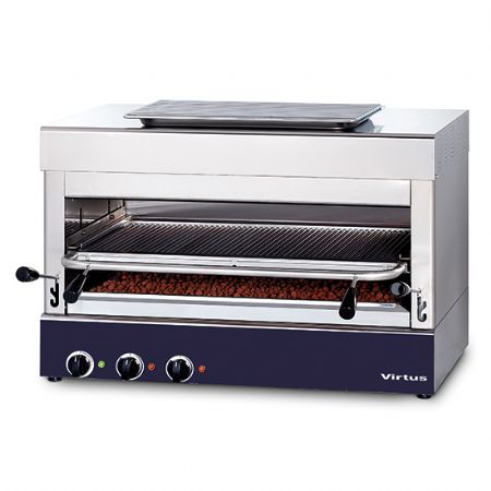 Gril professionnel lectrique 800C avec Gril de 770x470 mm