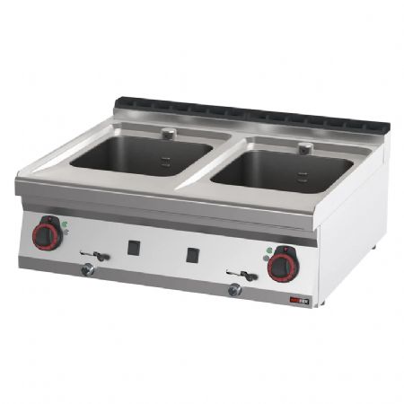 Cuiseur  ptes pour cuisines professionnelles triphase double cuve 16 + 16 l  poser