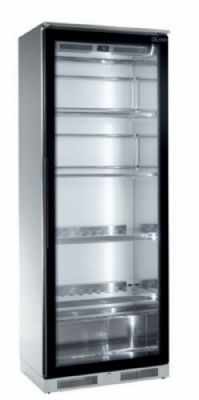 Vitrine  vin professionnelle positive avec 1 porte - 104 bouteilles - 810x500x2100 mm