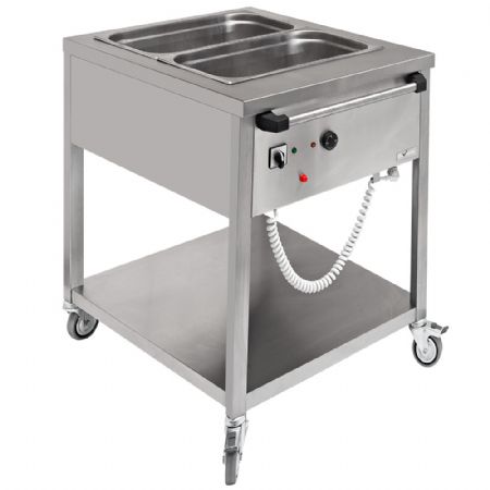 Bain Marie mobile 2x GN1/1