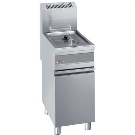 Friteuse gaz 1 cuve 15 litres sur armoire