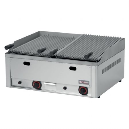 Grill pierre de lave 1 module 8 kW 660x530x290 mm