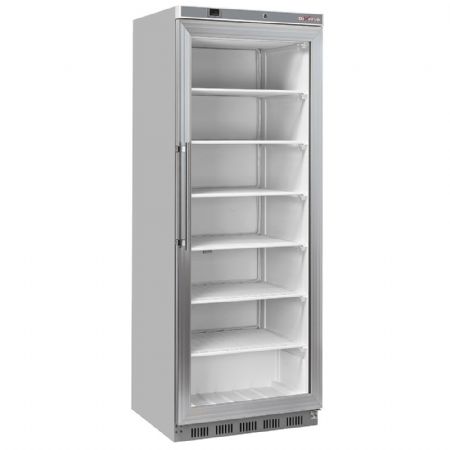 Armoire conglateur porte vitre 400 litres - Acier inox