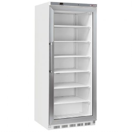 Armoire conglateur porte vitre 600 litres - Blanc