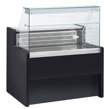 Vitrine rfrigre noire vitre droite positive -1/+7 101L - 1000x790x1220 mm