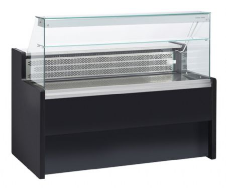 Vitrine rfrigre noire vitre droite positive -1/+7 154 L - 1500x790x1220 mm