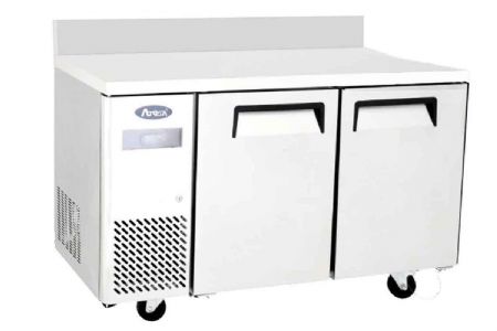 Table compacte positive tropicalise 2 portes avec dosseret inox 270L groupe  gauche