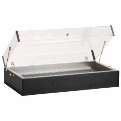 Espositeur glacière de comptoir noir avec 8 cartouches eutectiques Espositeur glacière de comptoir noir avec 8 cartouches eutectiques