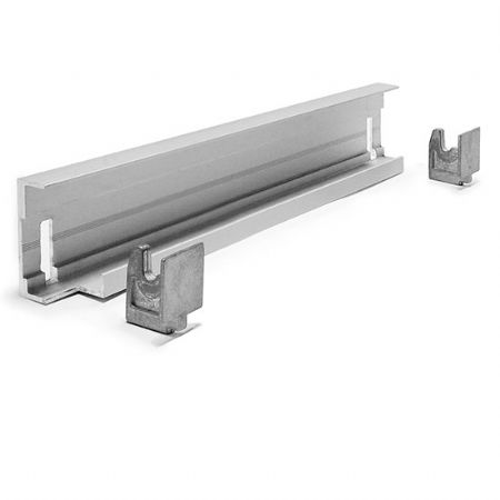 Rail d'assemblage angulaire pour rayonnage en aluminium - profondeur 370 mm Rail d'assemblage angulaire pour rayonnage en aluminium - profondeur 370 mm